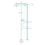 Stander Security Pole & Curve Grab Bar
