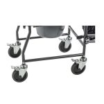 Drive Upholstered Drop Arm Wheeled Commode