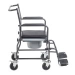 Drive Upholstered Drop Arm Wheeled Commode