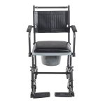 Drive Upholstered Drop Arm Wheeled Commode