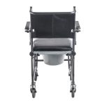 Drive Upholstered Drop Arm Wheeled Commode