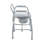 Drive Steel Drop Arm Bedside Commode with Padded Arms