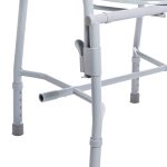 Drive Steel Drop Arm Bedside Commode with Padded Arms