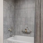 Plus Series Shampoo Shelf + Grab Bar