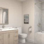 Plus Series Toilet Paper Holder + Grab Bar
