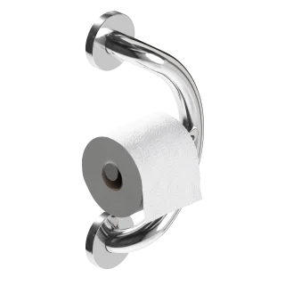 Plus Series Toilet Paper Holder + Grab Bar