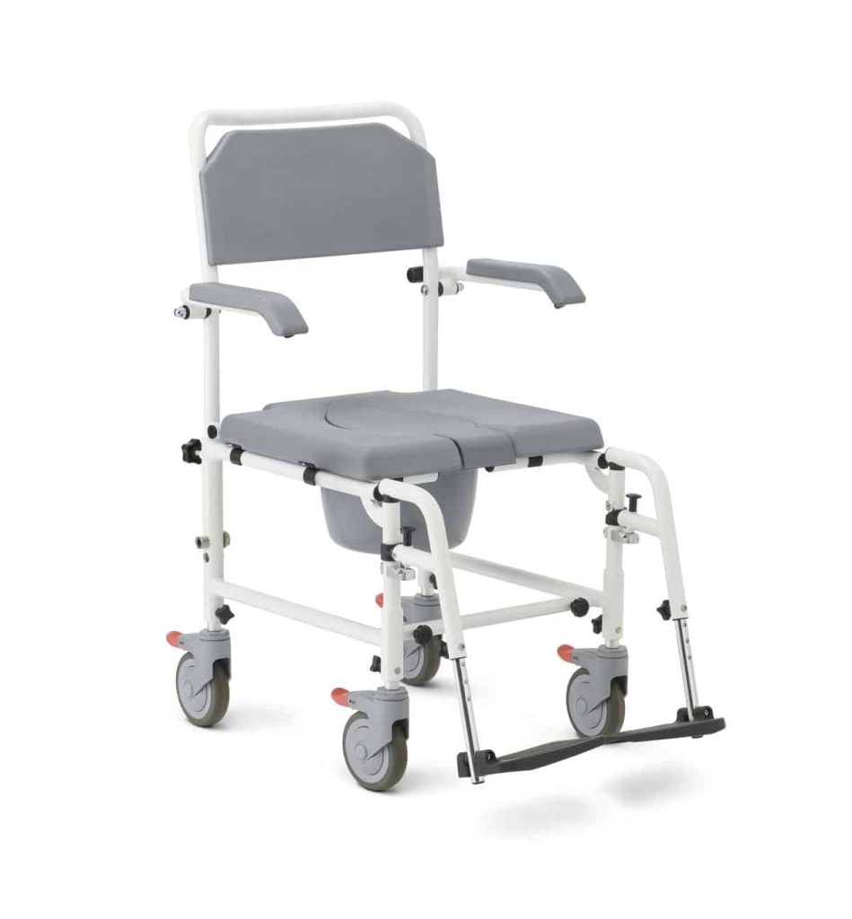 Medline Aluminum Commodes with Wheels