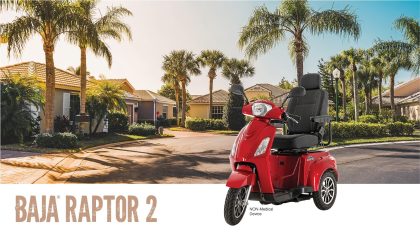 Pride Baja Raptor 2 Scooter (3-Wheel)