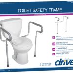 Drive Toilet Safety Frame with Padded Armrests