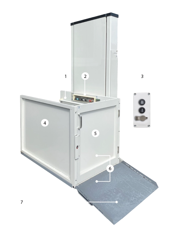 Multilift Vertical Platform Lift features